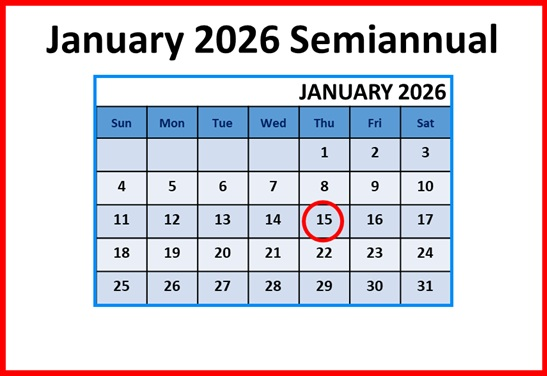 January 2026 Semiannual