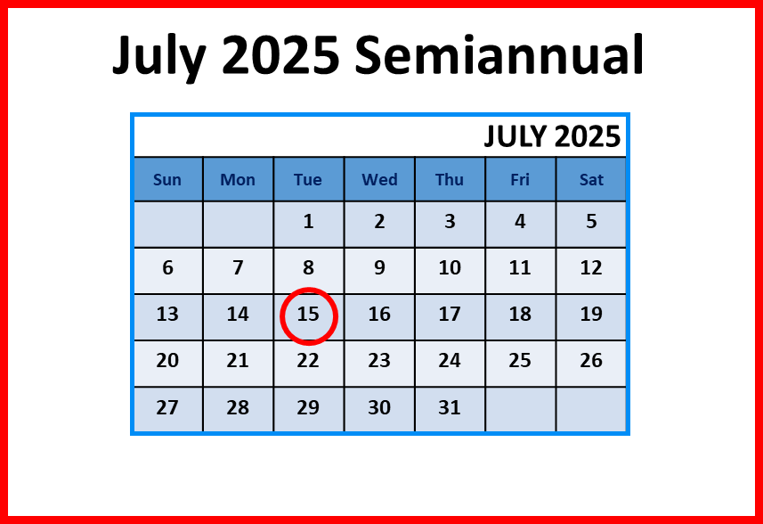 July 2025 Semiannual